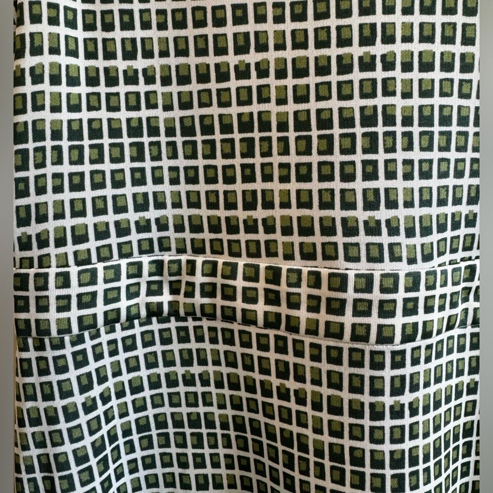 Tory Burch 100% Silk Green Blocks Dress Size Medium - Picture 6 of 8
